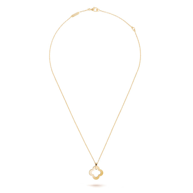 Byzantine Alhambra Openwork Clover Pendant Necklace