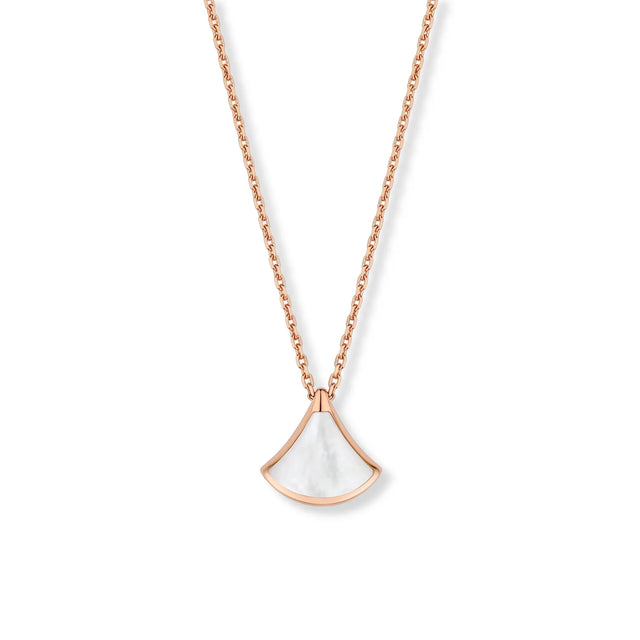 Divas' Dream Mini Fan Pendant Necklace