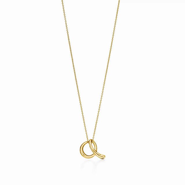 Elsa Peretti Initial Letter Pendant Necklace