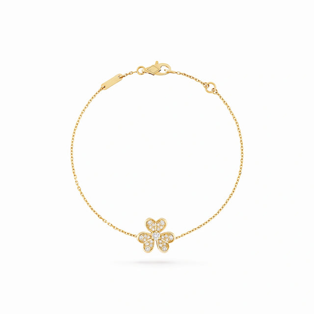 Floral Lumiere Flower Charm Bracelet