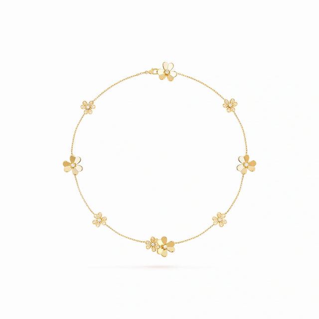 Frivole Multi Flower Station Necklace