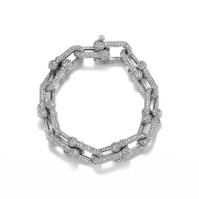 HardWear Grand Full Pavé Chunky Link Bracelet