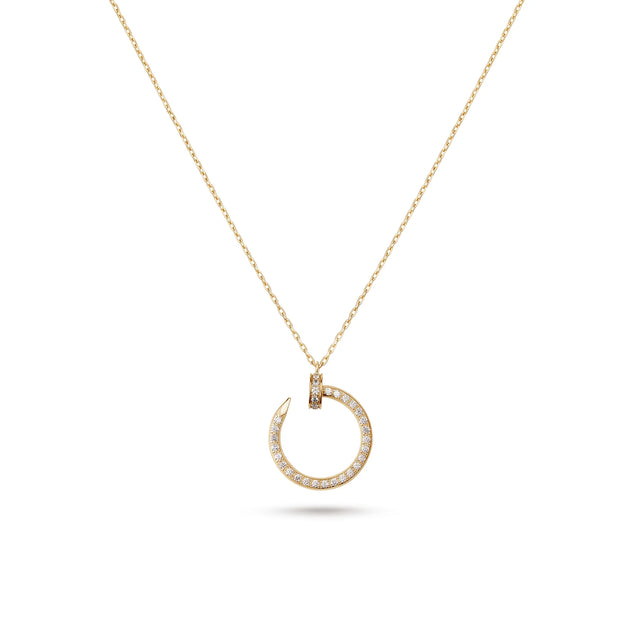 Juste un Clou Pavé Circle Pendant