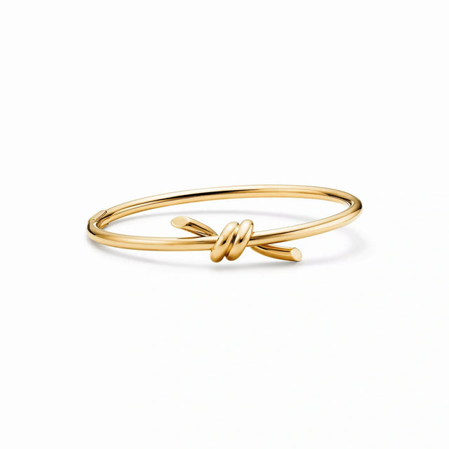 Knot Wire Minimalist Bangle Bracelet