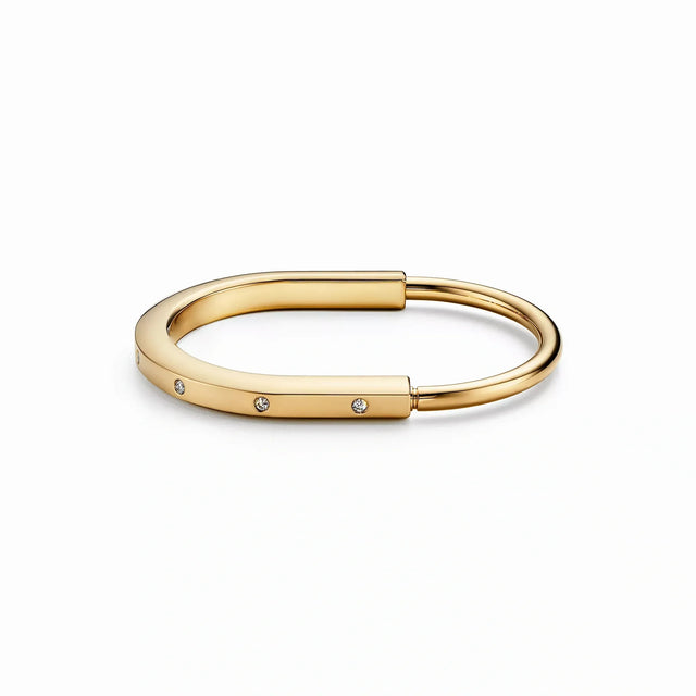 Lock Solstice Stone Accent Bangle