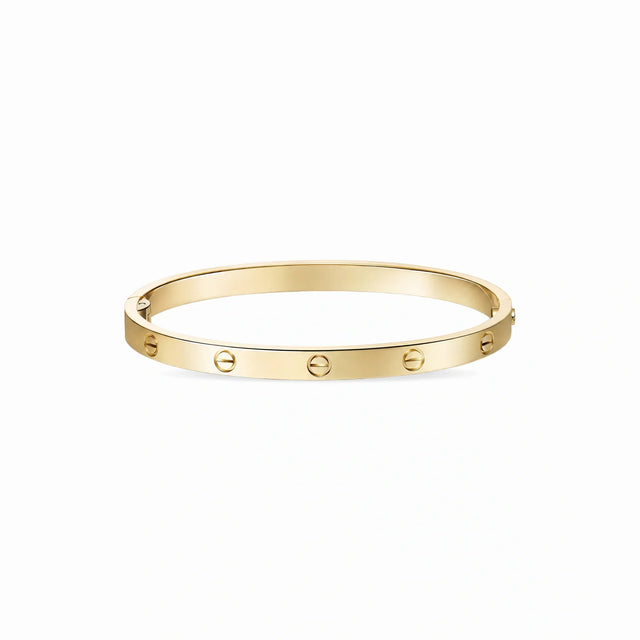 Love Aureon Polished Screw Bangle