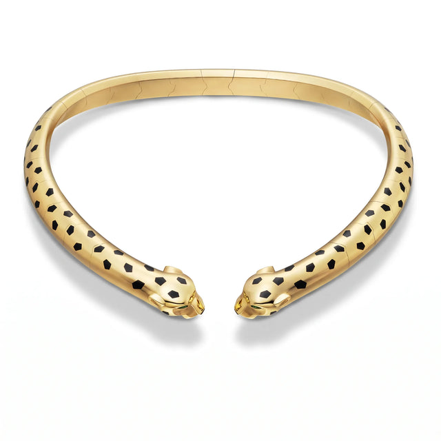 Panthère Articulated Spotted Torque Necklace