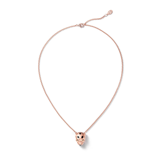 Panthère de Panther Head Pendant Necklace