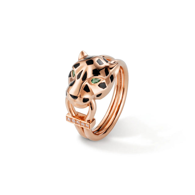 Panthère Spotted Accent Double Wrap Ring