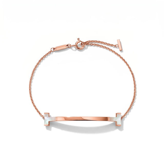 T Smile Mother-of-Pearl Chain Bracelet
