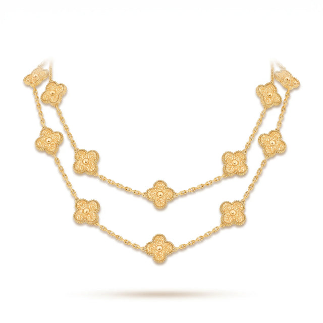 Vintage Alhambra 20 Clover Long Necklace
