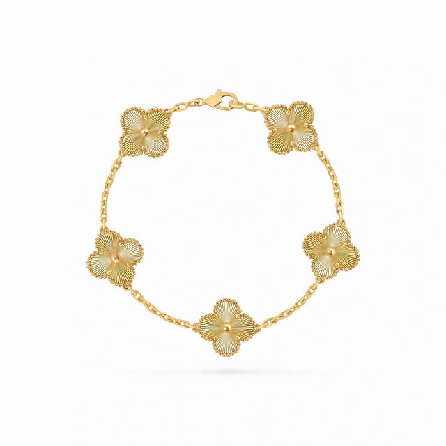 Vintage Alhambra Guilloche Clover Bracelet