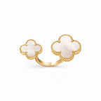 Alhambra Duo Double Clover Ring