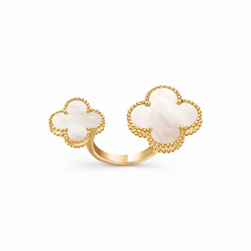 Alhambra Duo Double Clover Ring