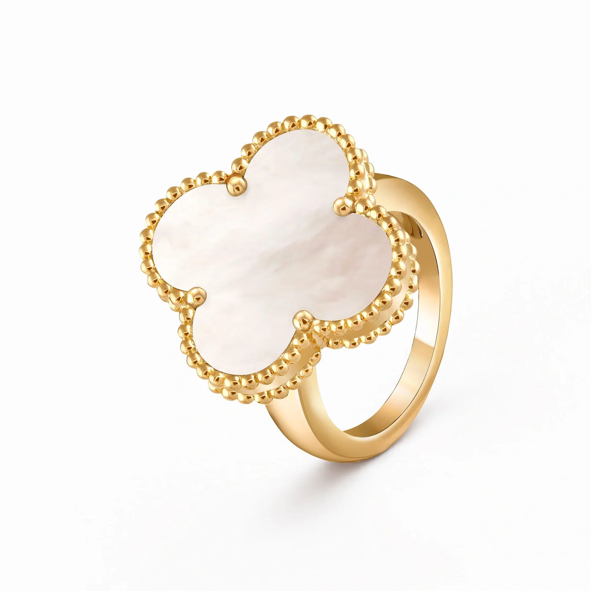 Alhambra Nacre Four-Leaf Clover Ring