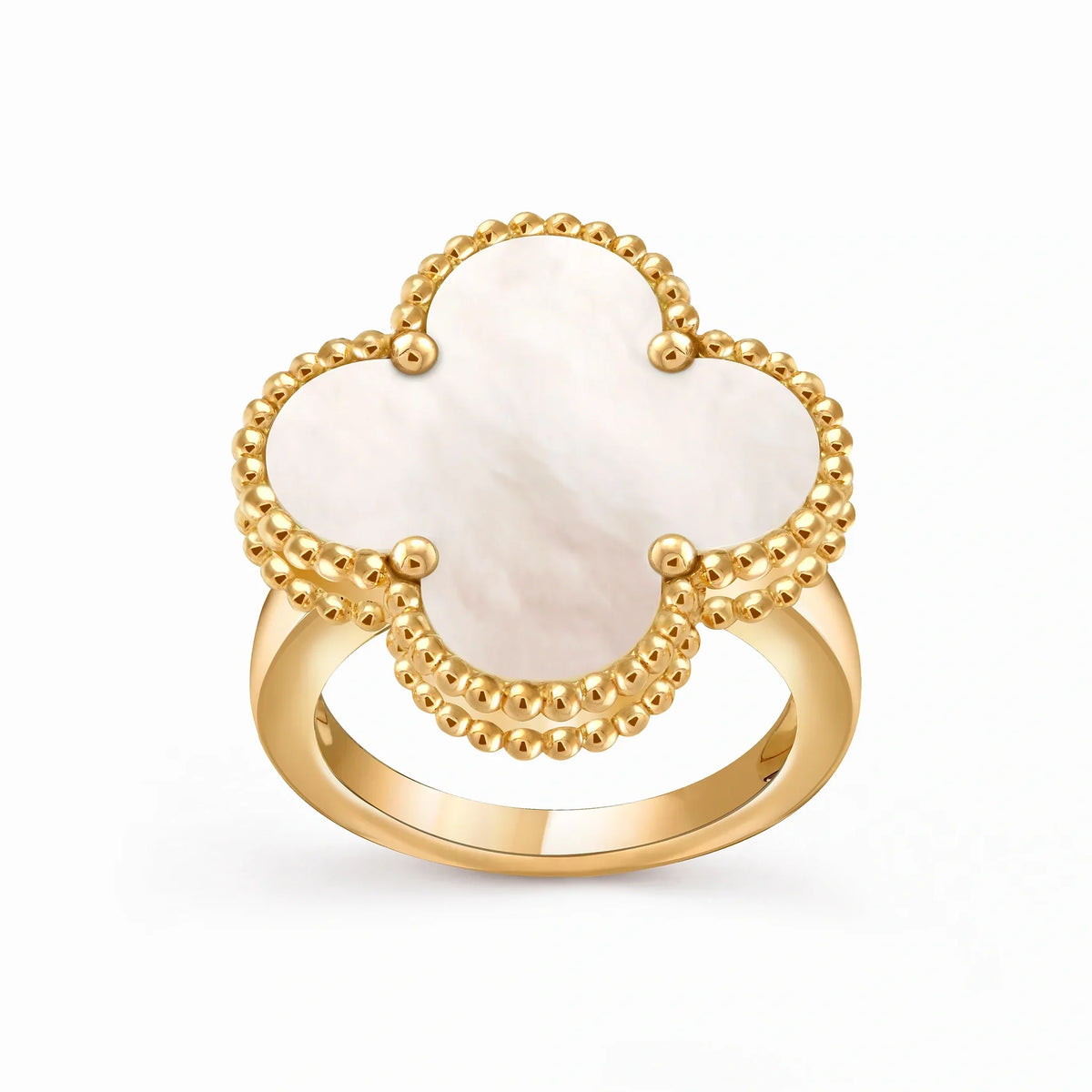 Alhambra Nacre Four-Leaf Clover Ring