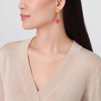 Alhambra Rose Clover Drop Earrings