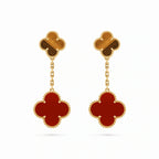 Alhambra Rose Clover Drop Earrings