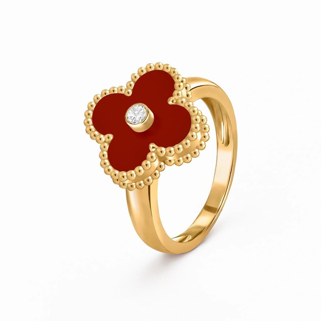 Alhambra Rouge Red Clover Ring