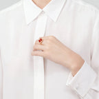 Alhambra Rouge Red Clover Ring