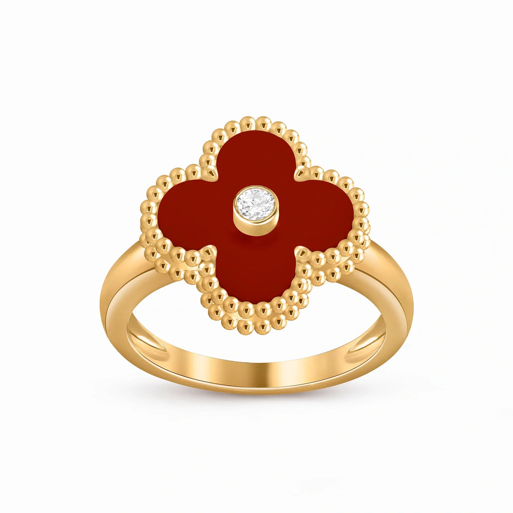 Alhambra Rouge Red Clover Ring