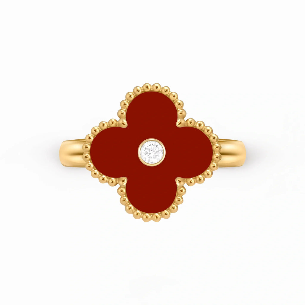 Alhambra Rouge Red Clover Ring