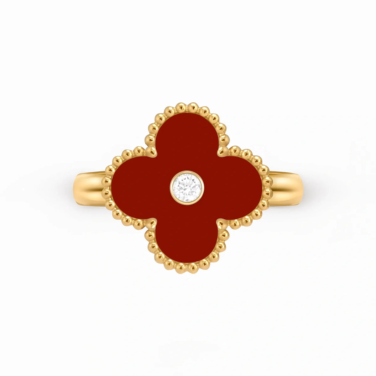 Alhambra Rouge Red Clover Ring