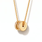 B.zero1 Pavé Round Pendant Necklace