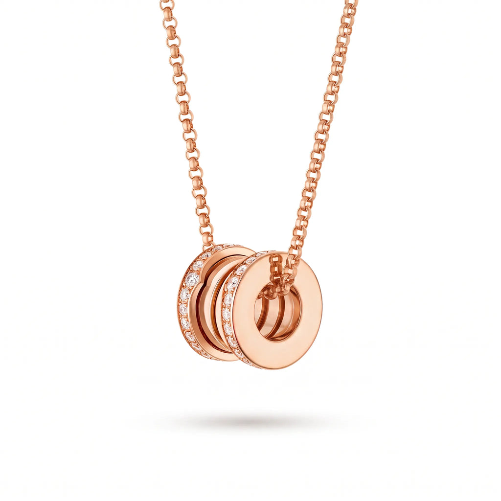B.zero1 Pavé Round Pendant Necklace