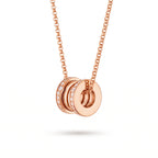 B.zero1 Pavé Round Pendant Necklace