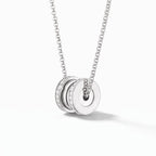 B.zero1 Pavé Round Pendant Necklace