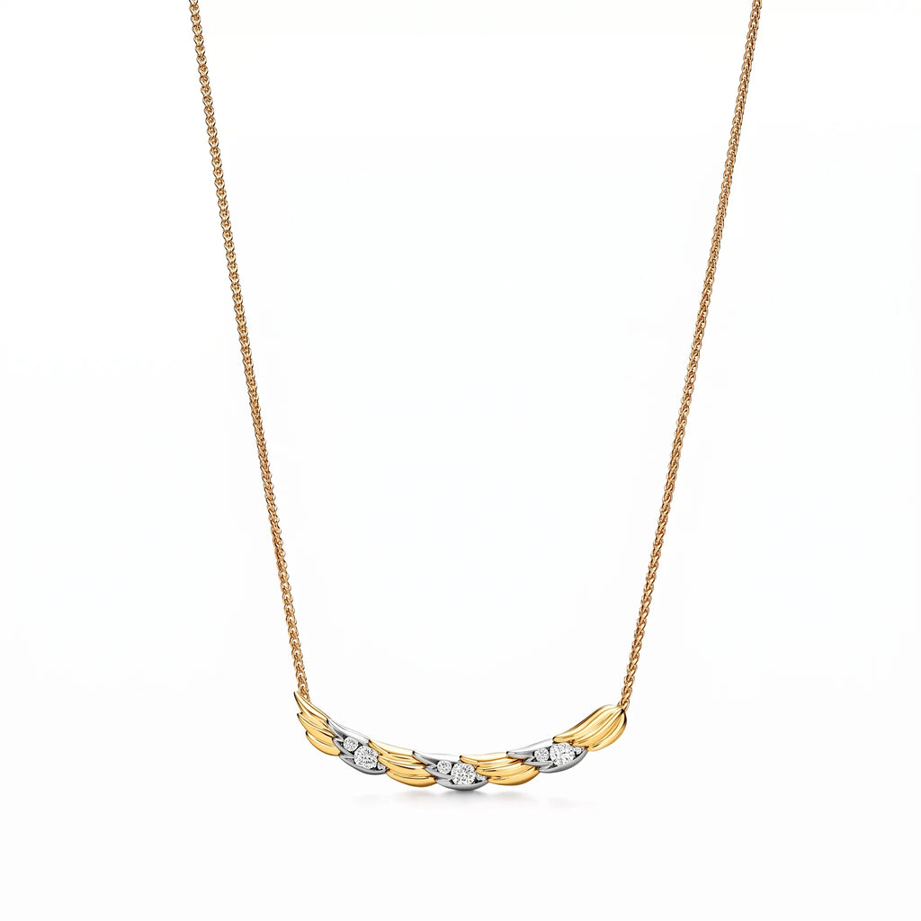 Bird Wings Feather Pendant Necklace