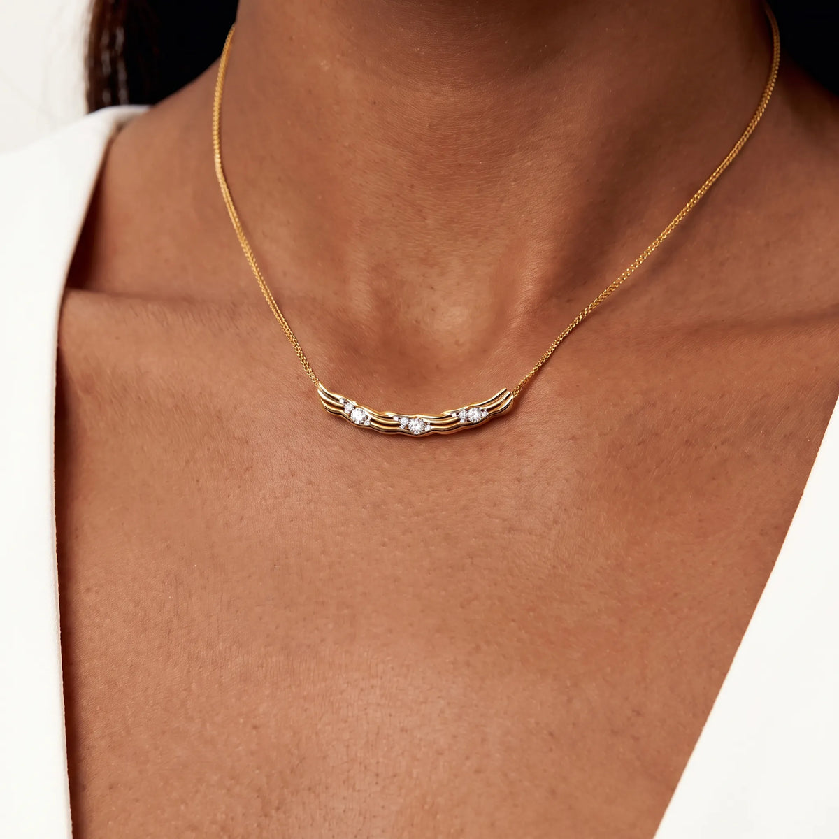 Bird Wings Feather Pendant Necklace