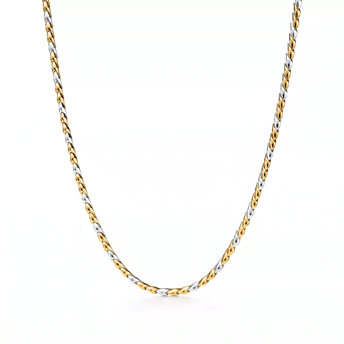 Bird Wings Two-Tone Feather Necklace