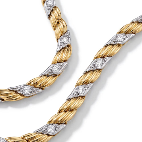 Bird Wings Two-Tone Feather Necklace
