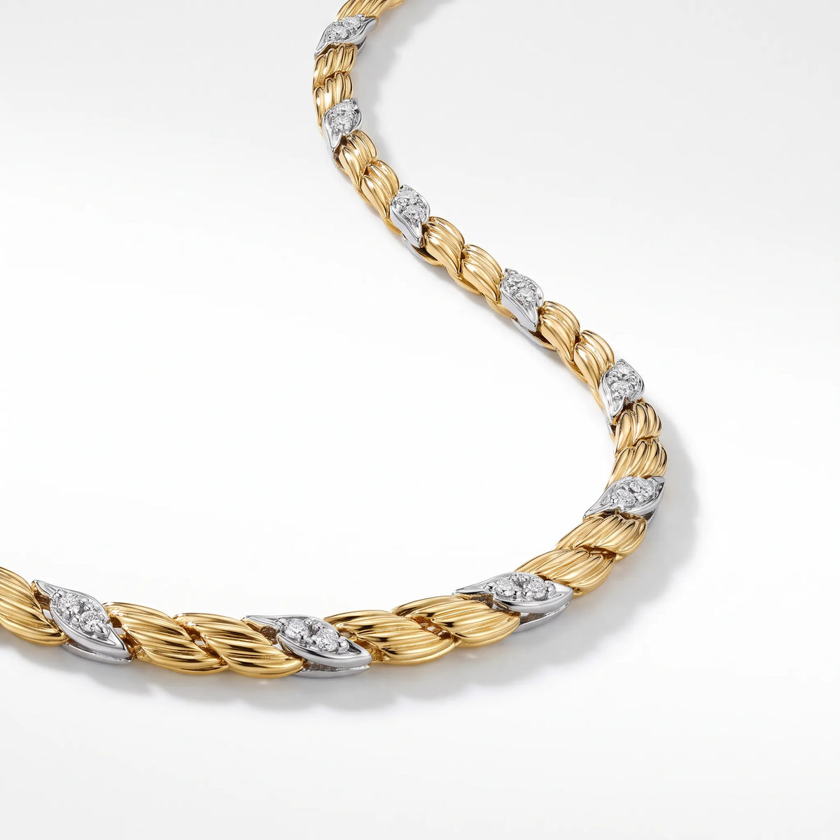 Bird Wings Two-Tone Feather Necklace
