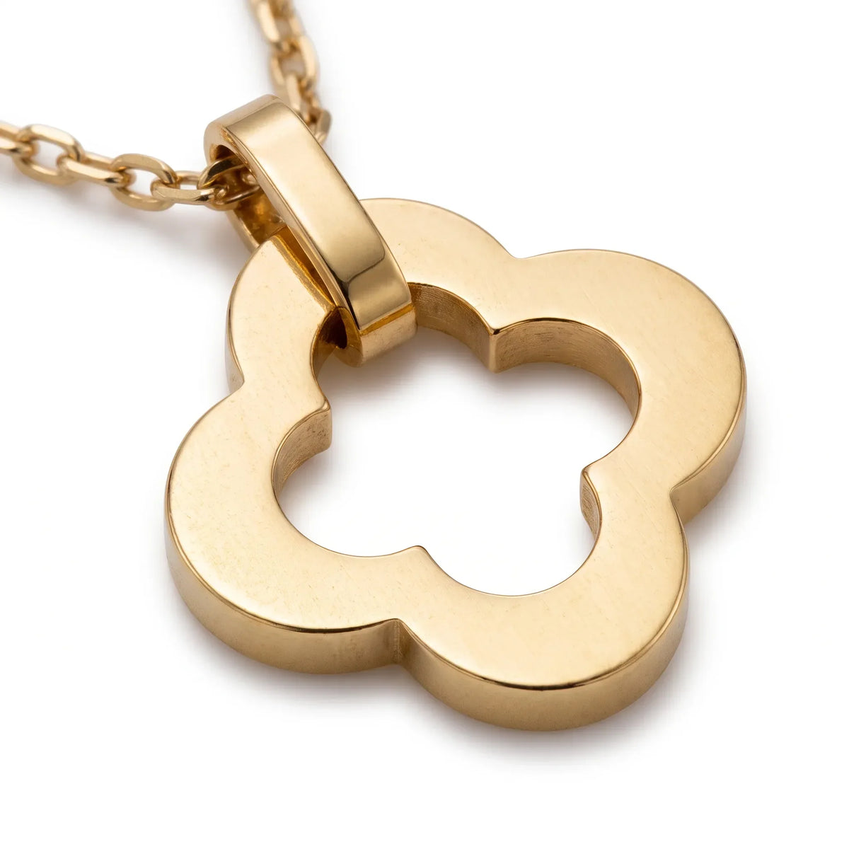 Byzantine Alhambra Openwork Clover Pendant Necklace