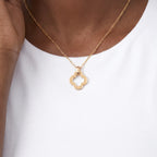 Byzantine Alhambra Openwork Clover Pendant Necklace