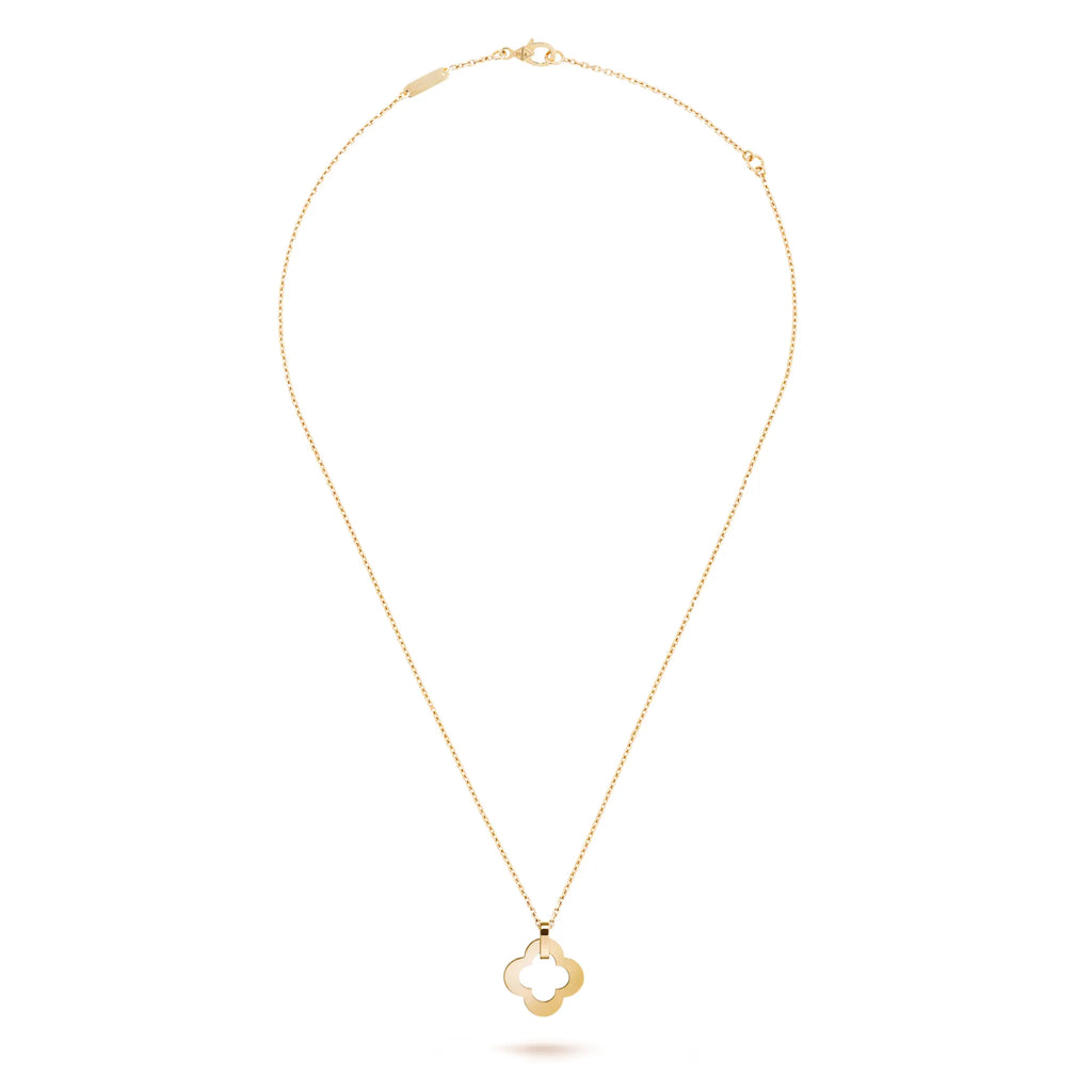 Byzantine Alhambra Openwork Clover Pendant Necklace