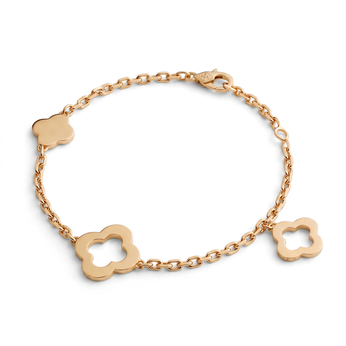 Byzantine Alhambra Three Clover Chain Bracelet