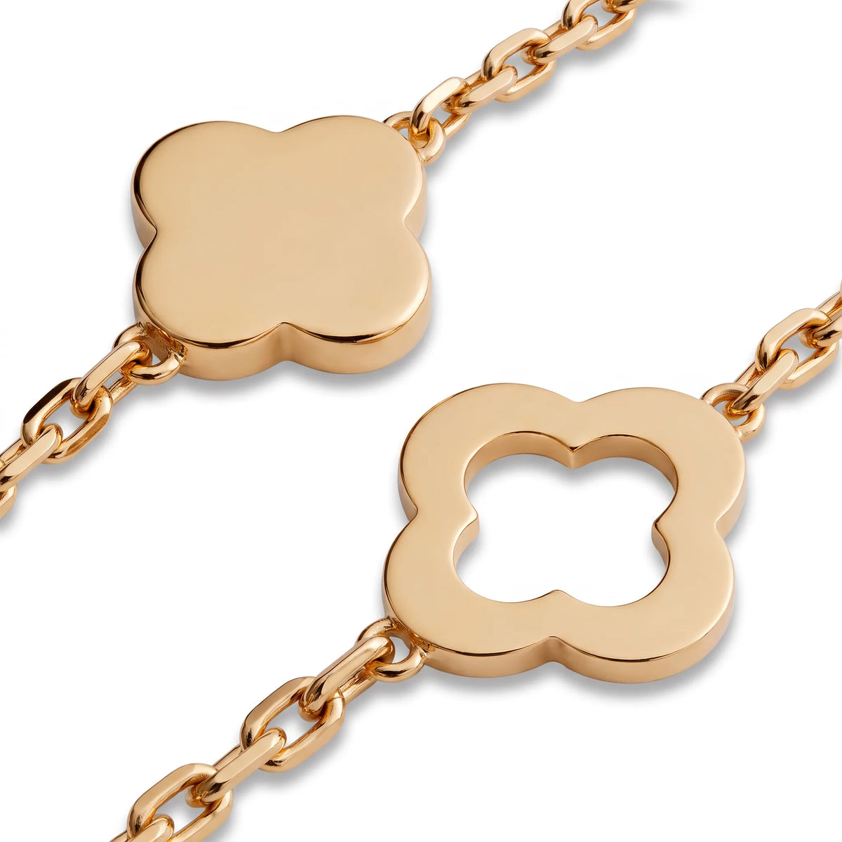 Byzantine Alhambra Three Clover Chain Bracelet