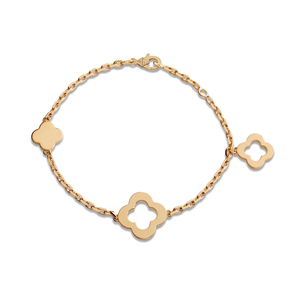 Byzantine Alhambra Three Clover Chain Bracelet