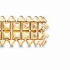 Clash de Double Row Pyramid Ring