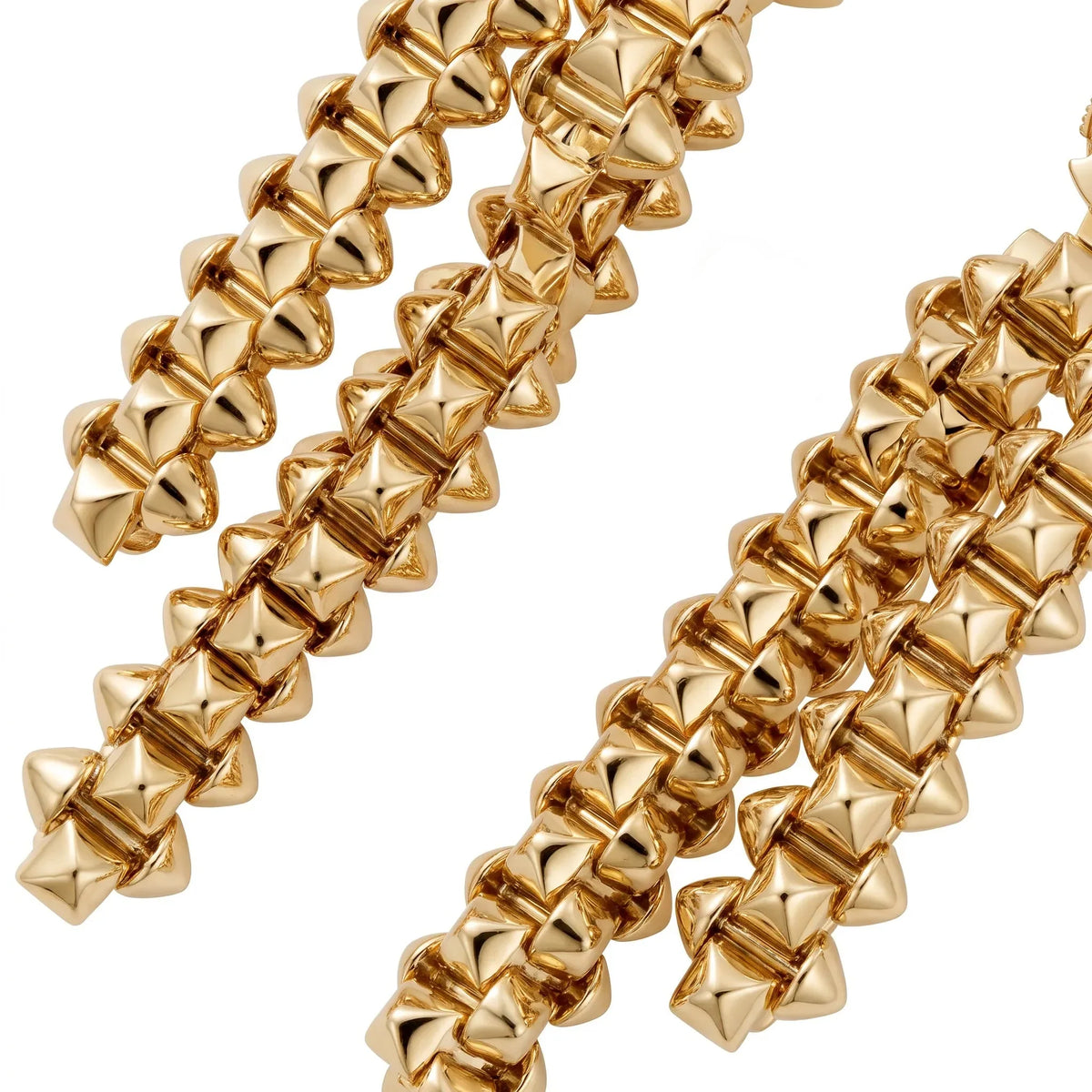Clash de Duo Spike Fringe Earrings