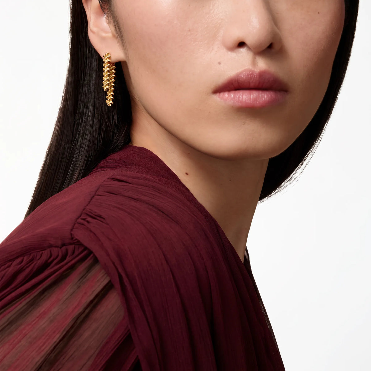 Clash de Duo Spike Fringe Earrings