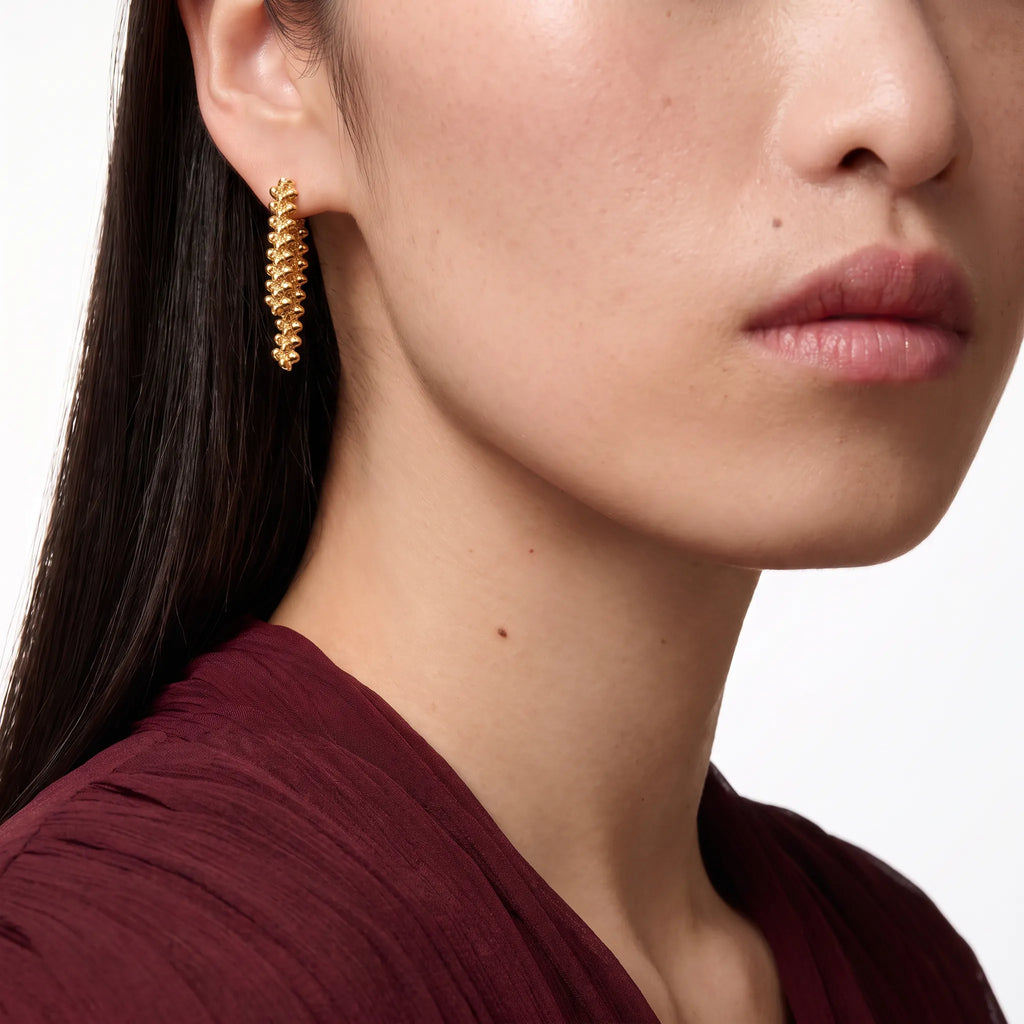 Clash de Duo Spike Fringe Earrings