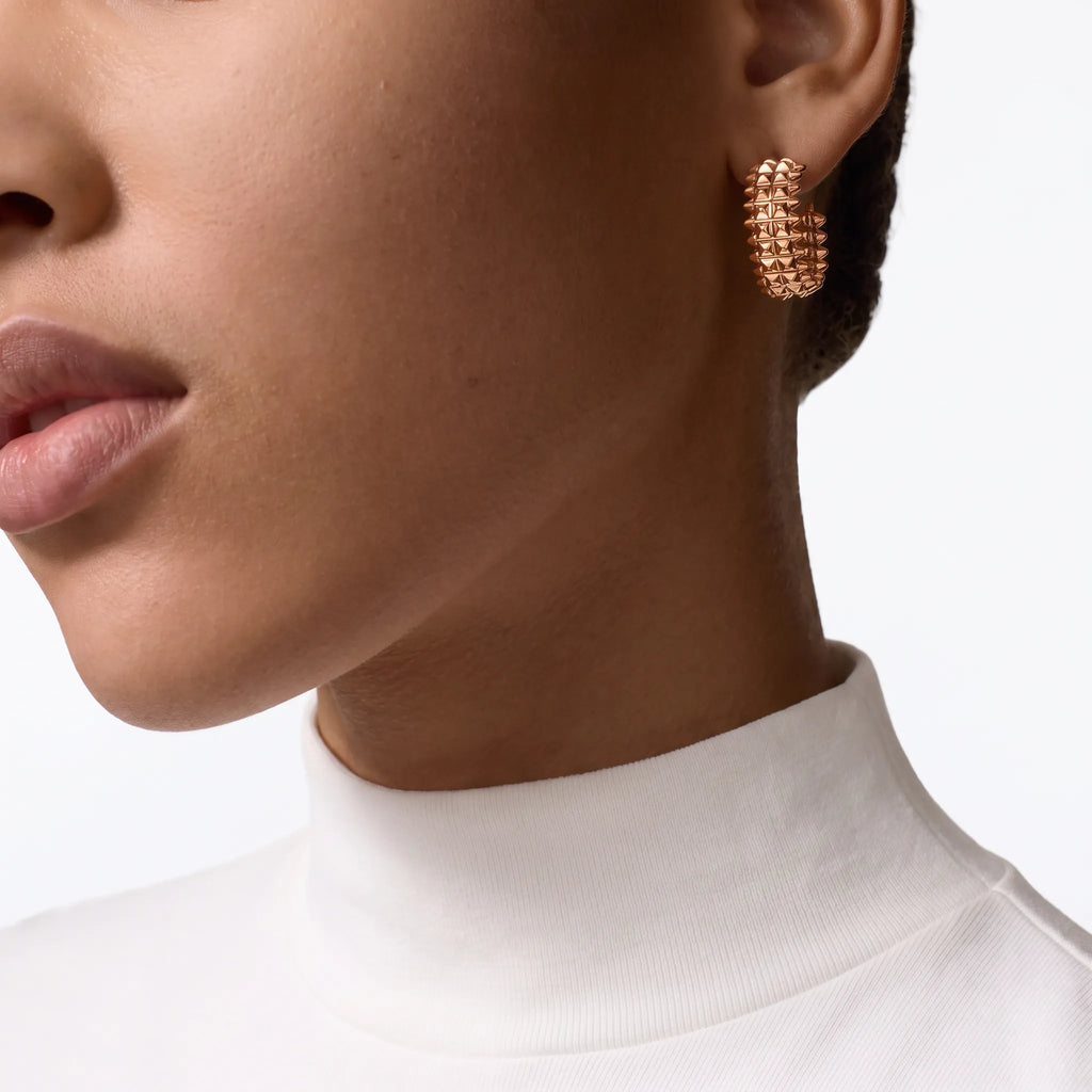 Clash de Rivage Studded Hoop Earrings