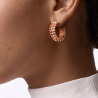 Clash de Rivage Studded Hoop Earrings