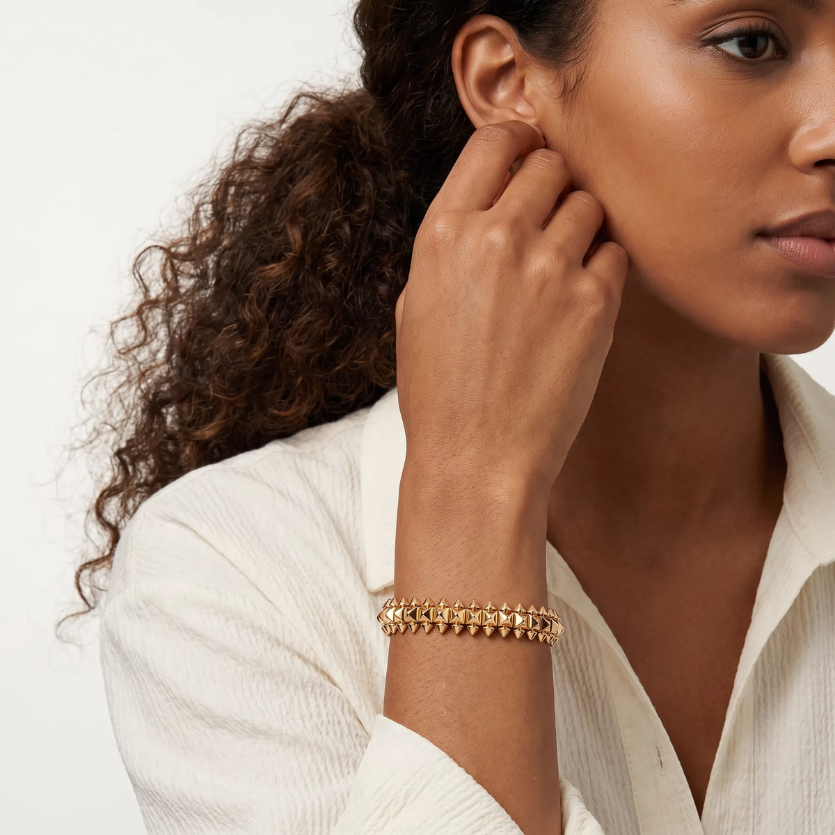 Clash de Rivet Pyramid Stud Bracelet