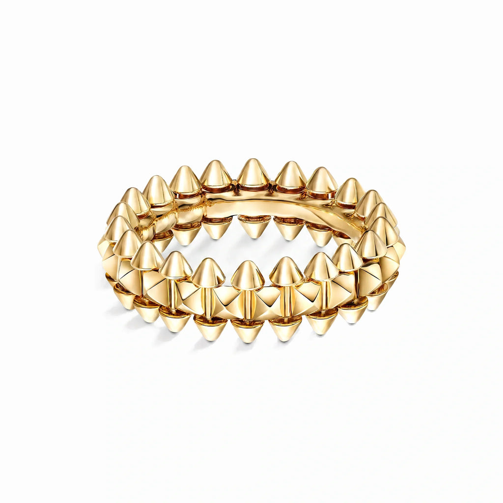 Clash de Small Pyramid Stud Ring